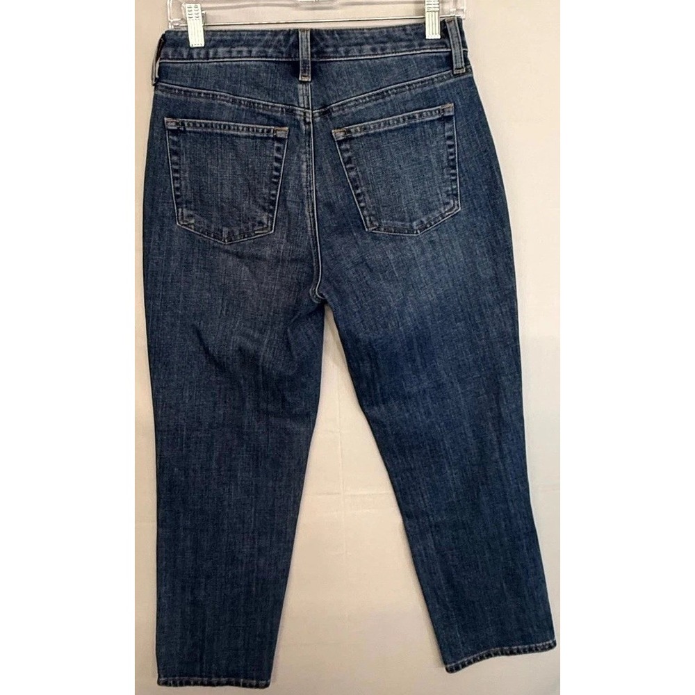 Talbots Flawless Ankle Jeans Womens 4P Blue Denim Stretch High Waist Modern Fit